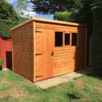 A&J Standard Pent Wooden Shed Classic Windows