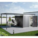 Biohort Highline Metal shed with Side Canopy
