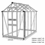 Eden Birdlip Aluminium Greenhouse Dimensions