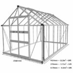 Eden Blockley Aluminium Greenhouse Dimensions