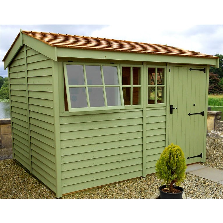 Heavy Duty Reverse Apex Workshop By Malvern With Painted Barnstyle Cladding