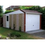 LidgetCompton Pent Mansard Concrete Garage Upvc Side Door