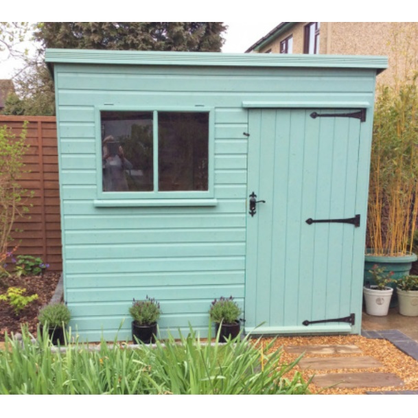 Malvern Heavy Duty Pent Shed Painted Green