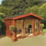 Malvern Studio Apex Medium Oak Insulated Garden Room