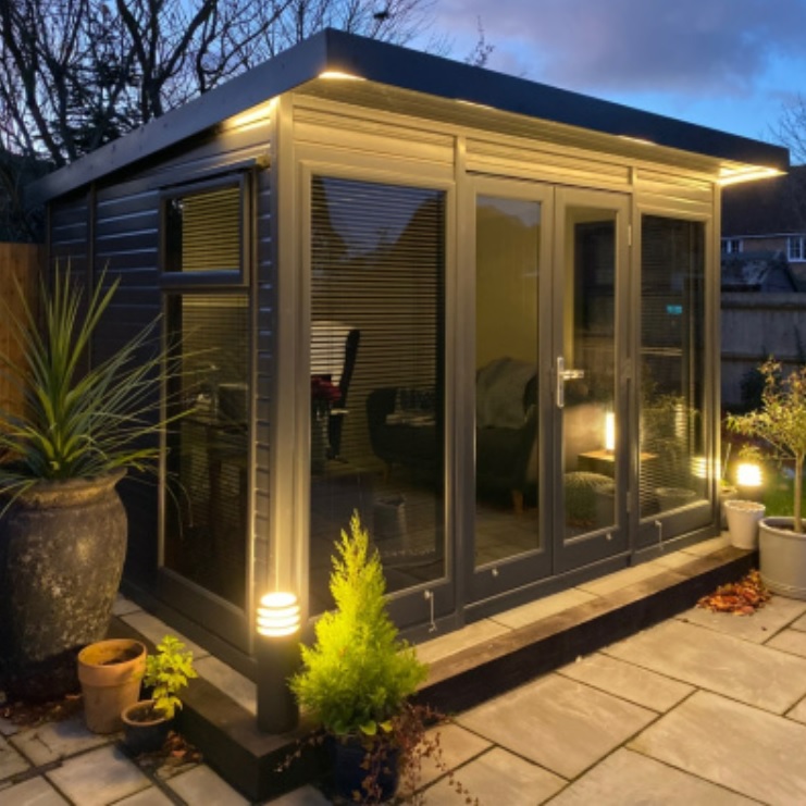 Malvern Studio Pent Insulated Garden Room With Electrics