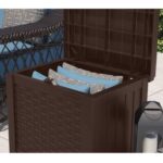 Suncast SSW600J Brown Storage seat with lift up lid