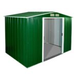 Saphire 8 x 6 Metal Shed Green
