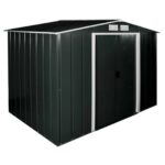 Saphire 8 x 8 Metal Shed Anthracite Grey