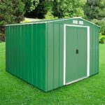 Saphire 8 x 8 Metal Shed Green