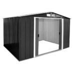 Sapphire 10 x 10 Anthracite Grey Metal Shed