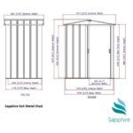 Sapphire 5 Metal Shed Dimensions