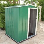 Sapphire 5 x 4 Metal Shed Green