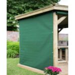 3.5m Square Forest Gazebo Green Curtain