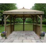 3.5m Square Forest Gazebo Timber Roof No Floor