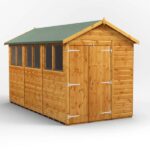 12 x 6 Express Power Apex Shed Double Doors