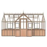 7 x 16 Alton Durham Cedar Victorian Greenhouse With Porch
