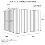 Lotus Apex Shed Mobility Scooter Store Dimensions