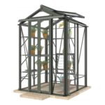 RobinsonsRowton 4′ x 4′ Greenhouse Old Cottage Green