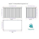 Sapphire Cushion Box Dimensions 4′ x 2′
