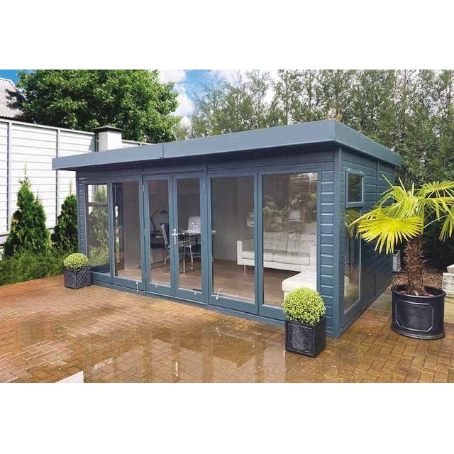 Malvern Studio Flat Double Glazed Garden Room EPDM Rubber Roof