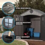 Lifetime 60299U 8 x 7.5 Plastic shed features