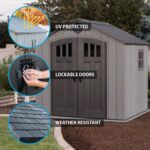 Lifetime 60299U 8 x 7.5 grey shed product features