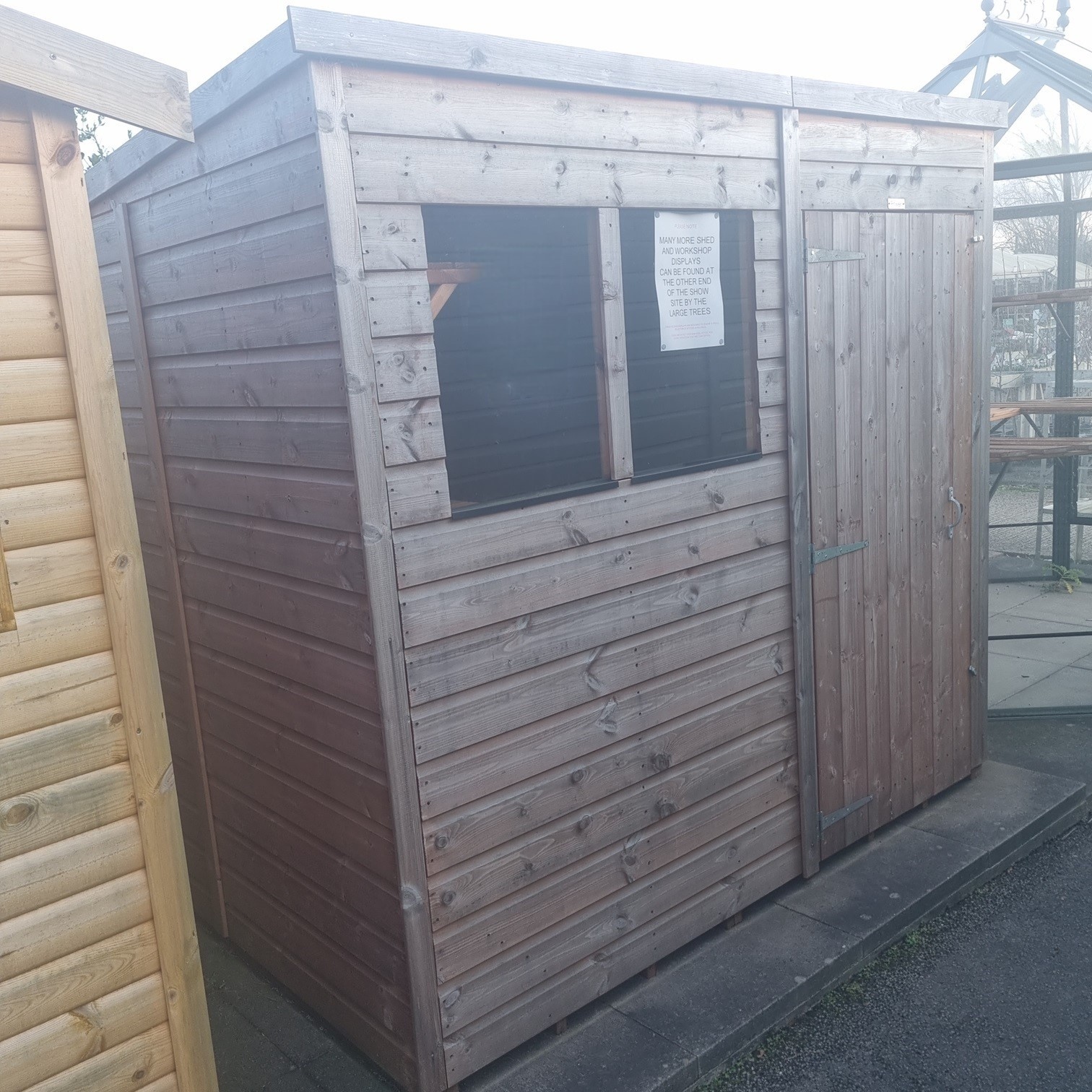 Ex Display Power 7 x 5 Pent Shed