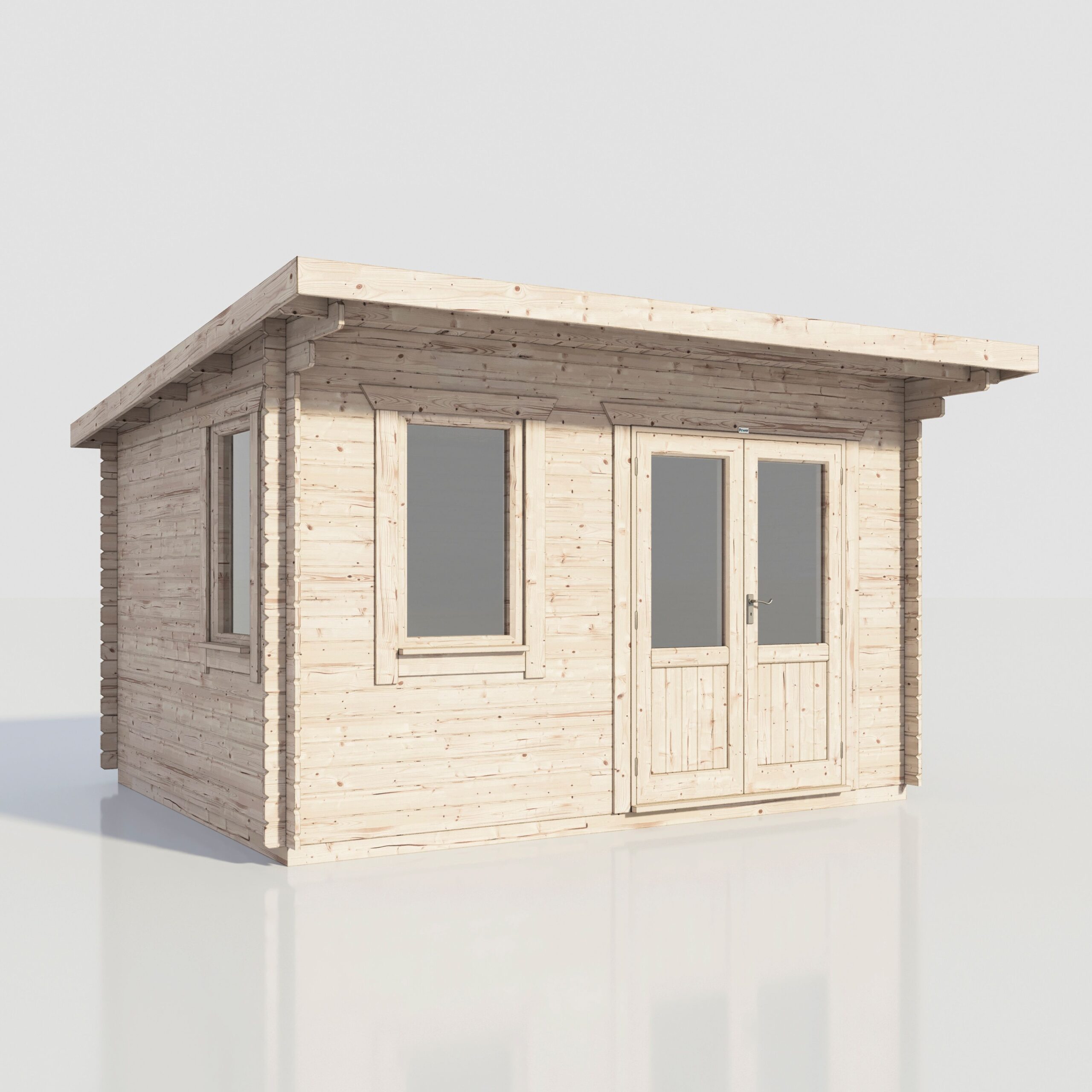 14′ x 12′ Power Pent Log Cabin 28mm Thick Logs