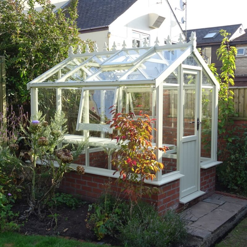 6 x 8 Clearview Wiltshire Greenhouse On A Dwarf Wall