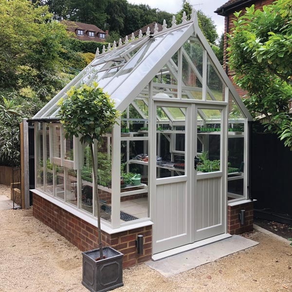 Clearview Buckingham White Wooden Victorian Greenhouse