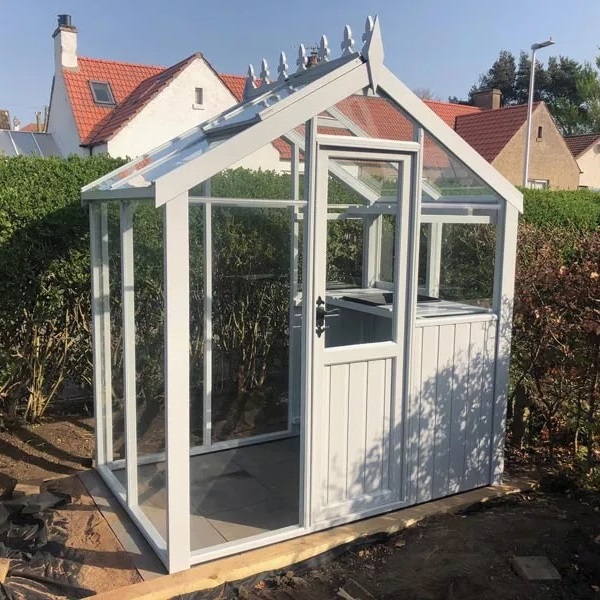 Clearview Oxfordshire Potting Shed With Fully Glass Roof Painted White