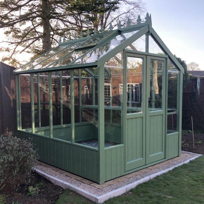 Clearview Pressure Treated Wooden Greenhouse Cheshire