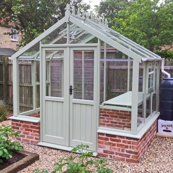 Clearview Wooden Painted Greenhouse Hampshire