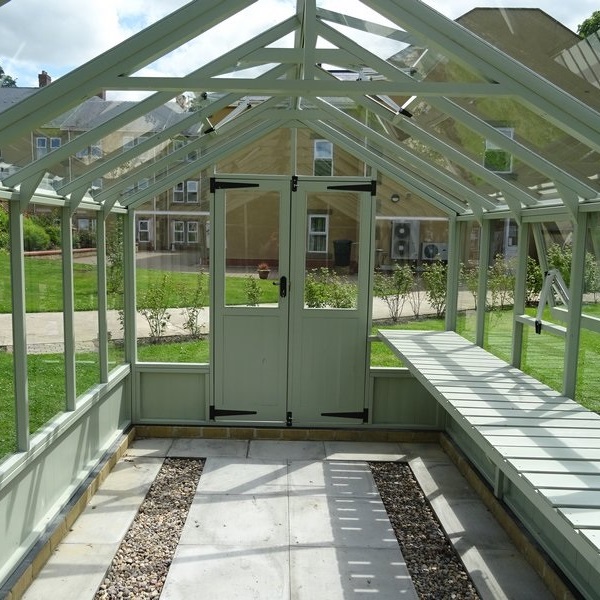 Hampshire Greenhouse Interior With Clearview Double Doors