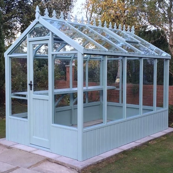 Wiltshire Greenhouse Painted Blue By Clearview