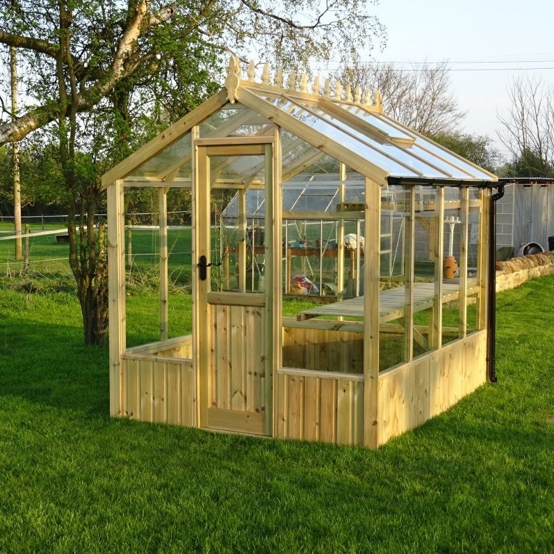 Wiltshire Pressure Treated Wooden Greenhouse By Clearview