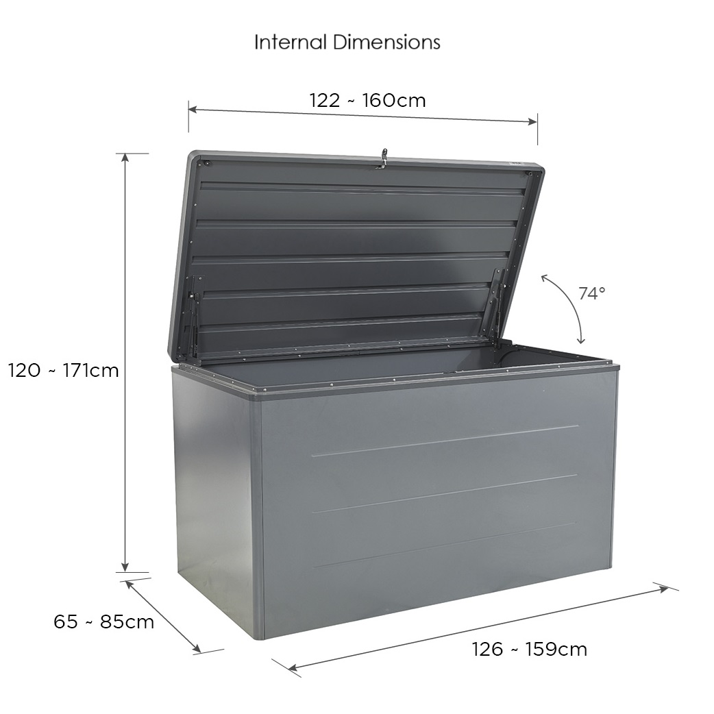 Hex Farley Metal Deck Box Internal Dimensions